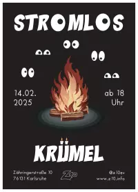 Stromlos Krümel plakat